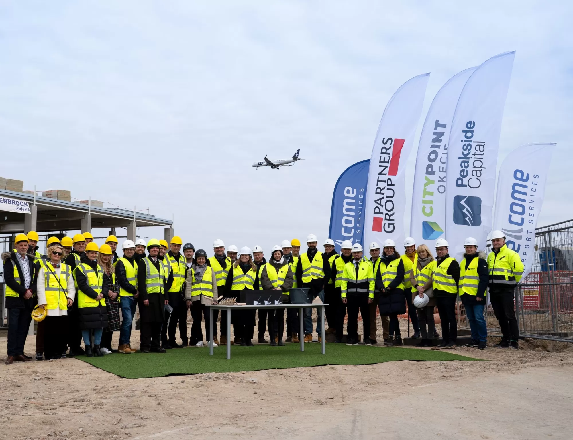 Cornerstone laying at City Point Okęcie