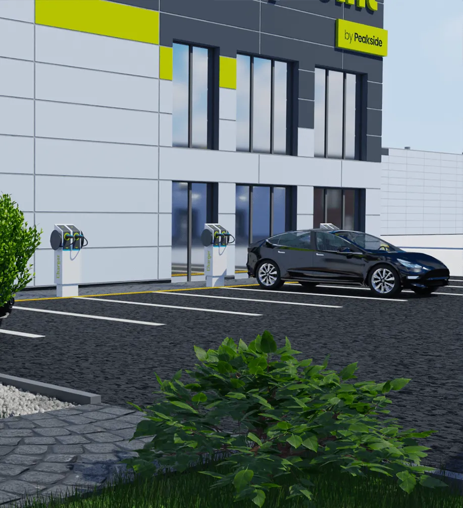 Electric car charging stations